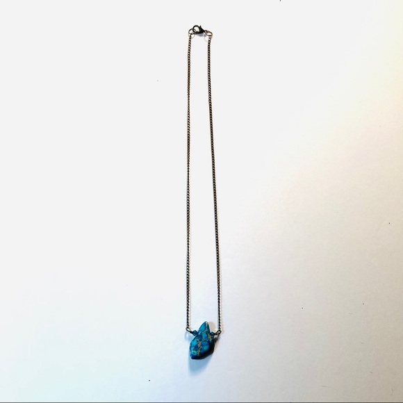 Handmade “Rock On” Aqua Blue Imperial Jasper Necklace by McGlamorous - Picture 4 of 9